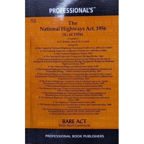 Professional's Bare Act on National Highway Act, 1956